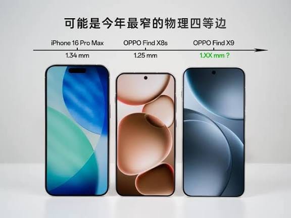 OPPO Unveils Find X9 with Industry's Narrowest Bezels as Chinese Tech Competition Intensifies
