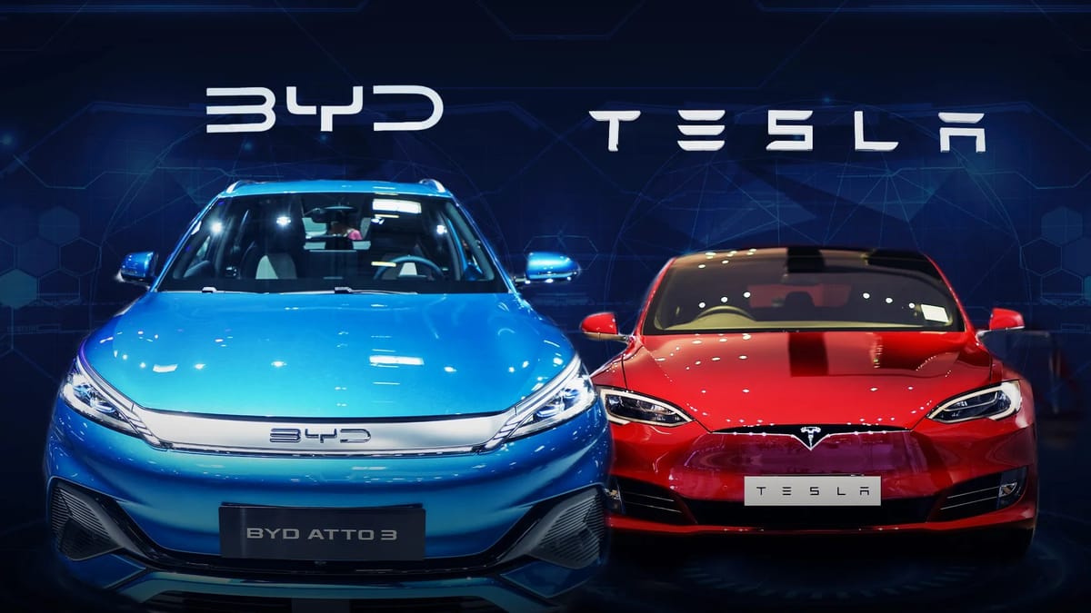 BYD Surges in Europe as Tesla Slumps in Shift for EV Market