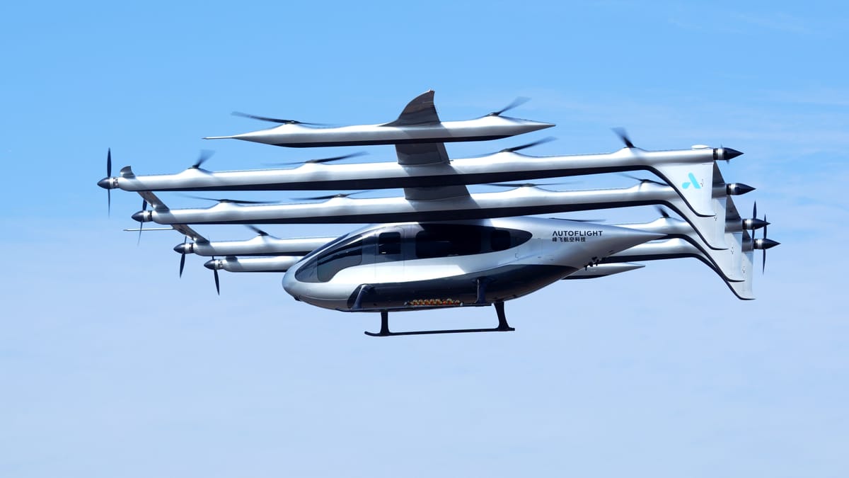 Chinese Startup AutoFlight Unveils World's First 5-Ton eVTOL Aircraft With 10-Passenger Capacity