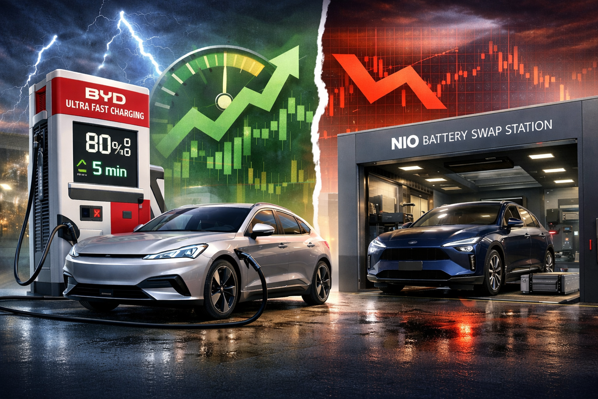 BYD's Ultra-Fast Charging Battery Puts Nio's Swap Model Under Pressure in 2026