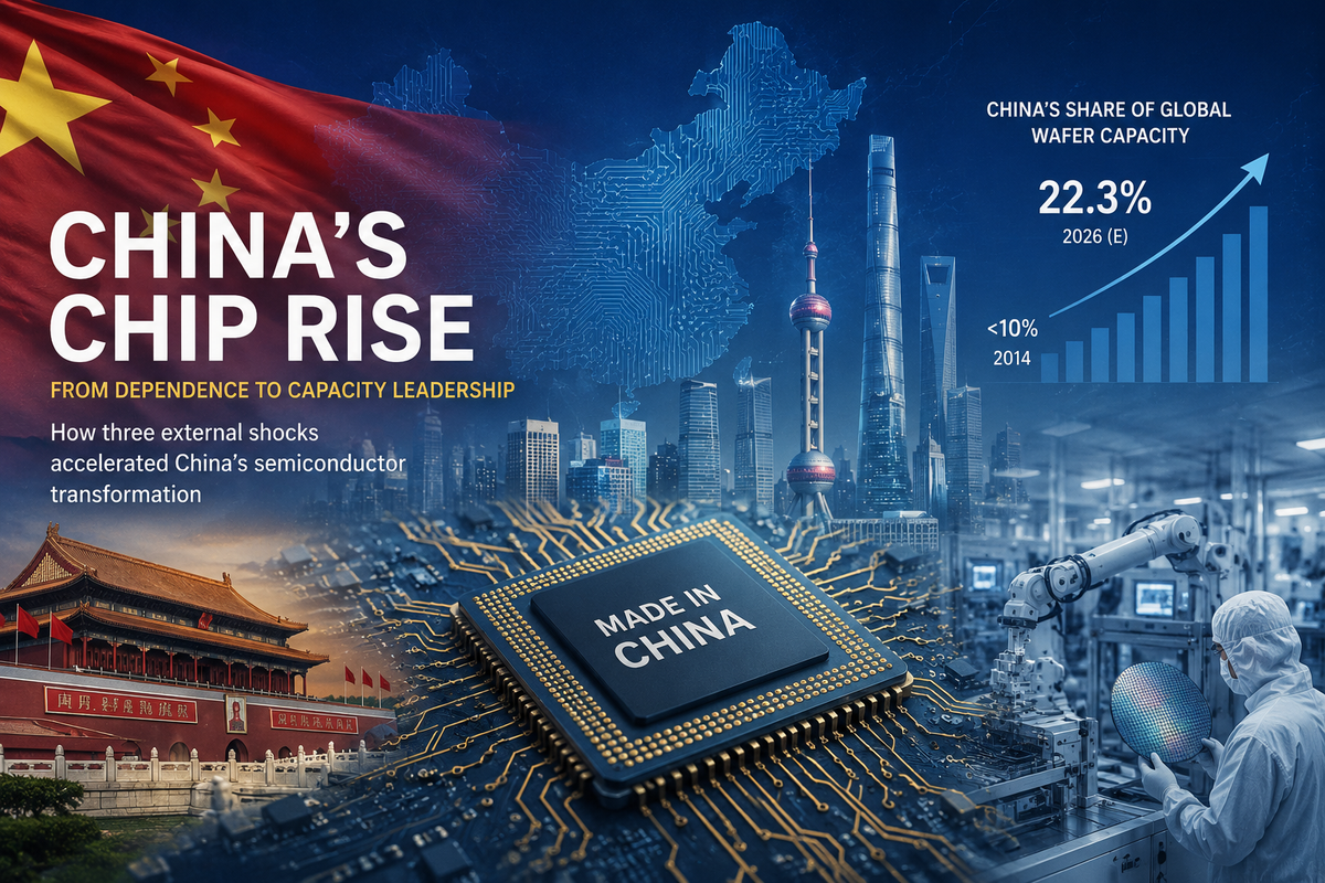 How China Built 22% of the World's Chip Capacity