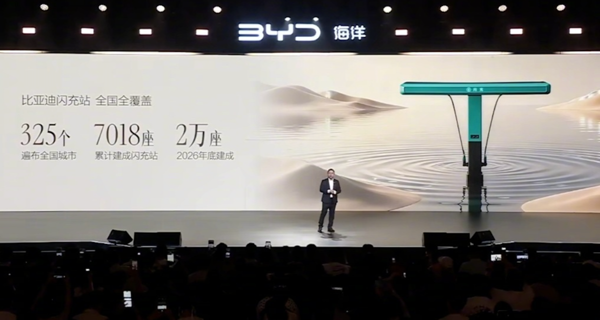 BYD Flash-Charging Network Tops 7,000 Stations, Eyes 20,000 by Year-End