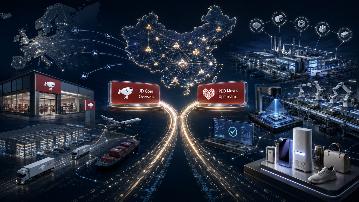 JD.com Goes Overseas, PDD Moves Upstream as China’s E-Commerce War Evolves