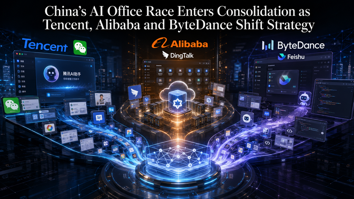 China’s AI Office Race Enters Consolidation as Tencent, Alibaba and ByteDance Shift Strategy