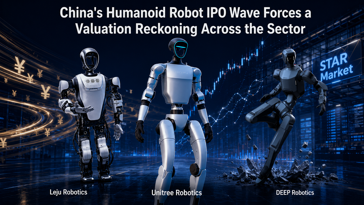 China's Humanoid Robot IPO Wave Forces a Valuation Reckoning Across the Sector