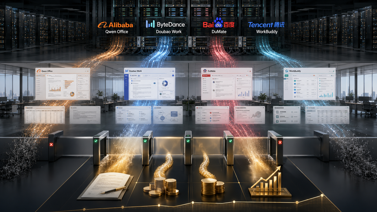 China’s AI Office Race Is Becoming a Test of Enterprise Monetization